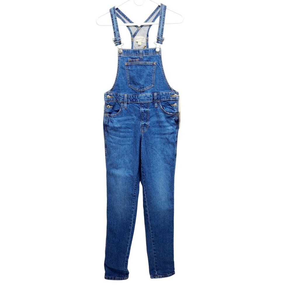 Universal Thread Womens Blue Denim Overalls With Adjustable Straps Size 0